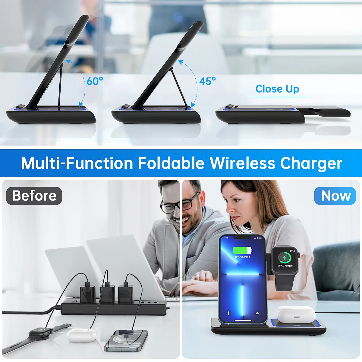 3 in 1 Wireless Charging Stand 