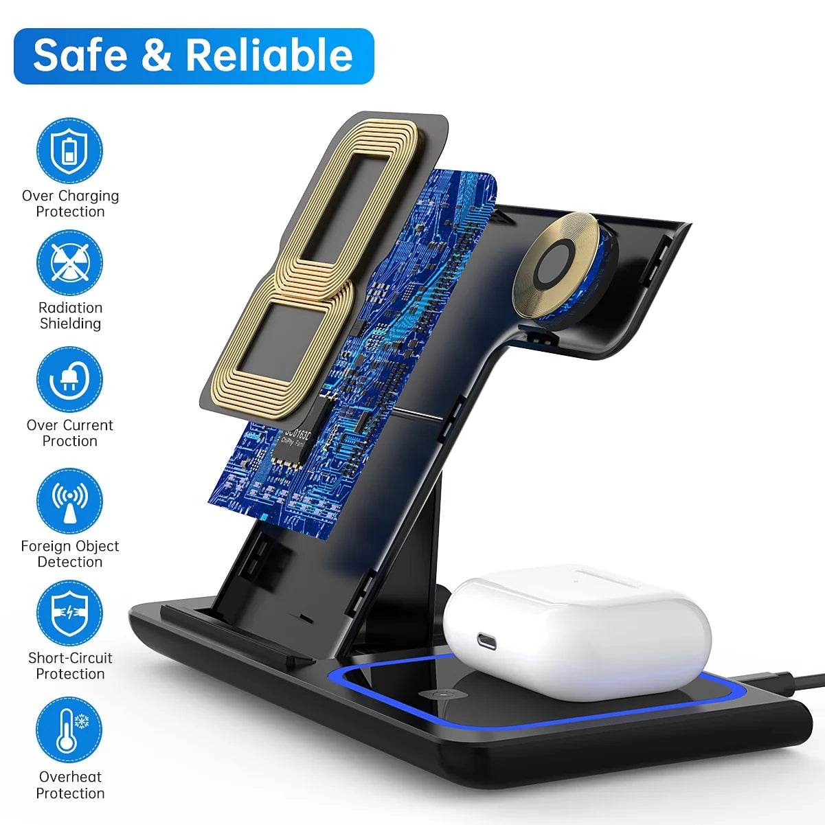 3 in 1 Wireless Charging Stand 