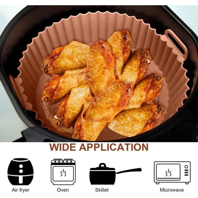 1PC Air Fryer Silicone Baking Tray Mat