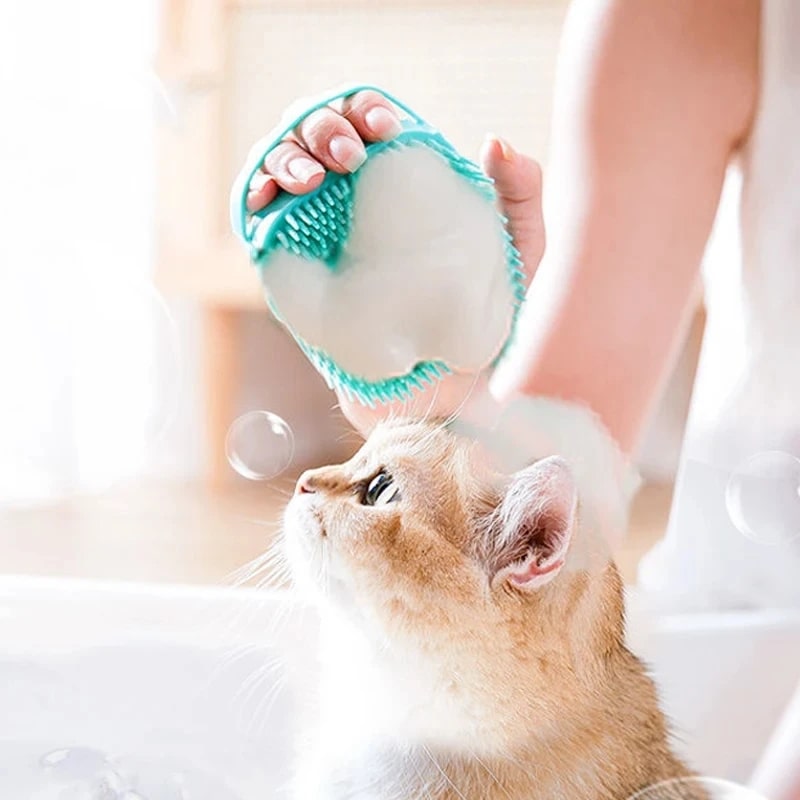 Dog Brush with Shampoo Dispenser